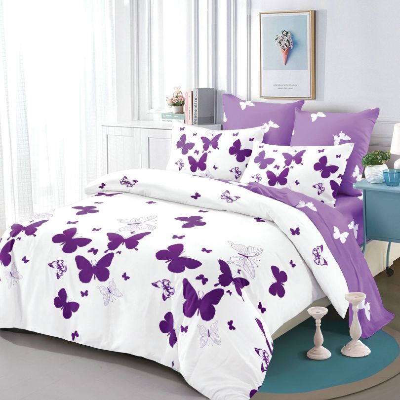 Lenjerie de Pat Finet 6 Piese cu Elastic – Premium, 100% Bumbac | 0064-PV