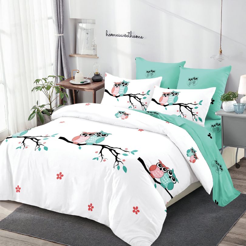 Lenjerie de Pat Finet 6 Piese cu Elastic – Premium, 100% Bumbac | 0066-PV