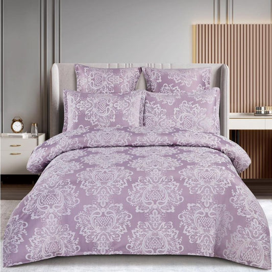 Lenjerie de Pat Jacquard 6 Piese – Bumbac 100% Premium, Design Elegant | COD: 1316-S