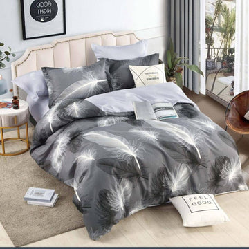 Lenjerie de Pat din Bumbac Finet cu Elastic – 6 Piese | Confort si Eleganta | COD 0101-J