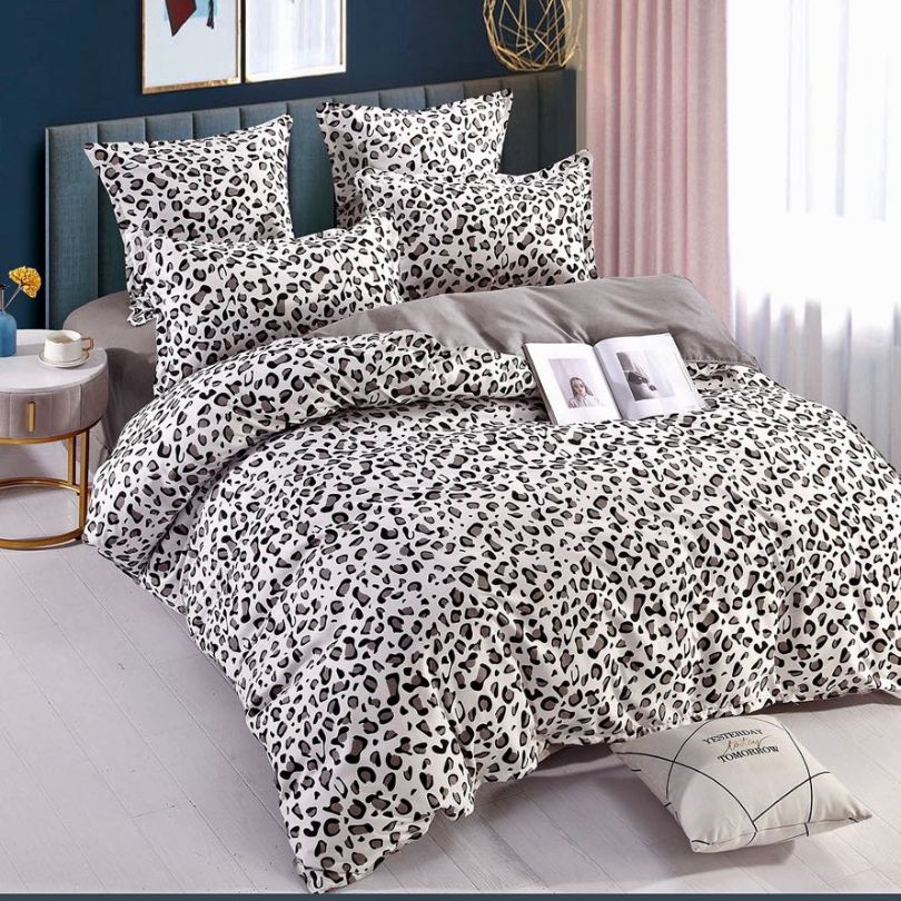 Lenjerie de Pat din Bumbac Finet cu Elastic – 6 Piese | Confort si Eleganta | COD 0106-J