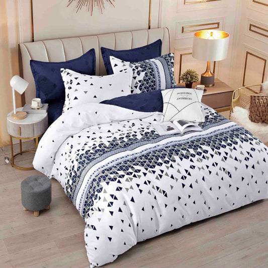 Lenjerie de Pat din Bumbac Finet cu Elastic – 6 Piese | Confort si Eleganta | COD 0108-J