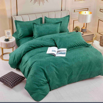 Lenjerie de Pat din Bumbac Finet cu Elastic – 6 Piese | Confort si Eleganta | COD 0132-J