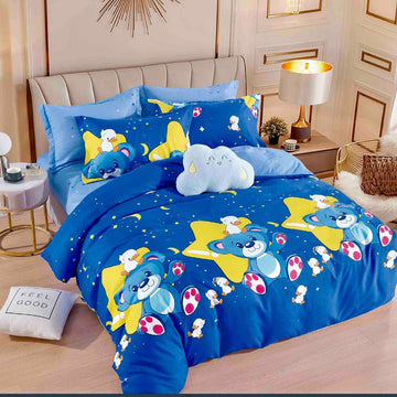 Lenjerie de Pat din Bumbac Finet cu Elastic – 6 Piese | Confort si Eleganta | COD 0146-J