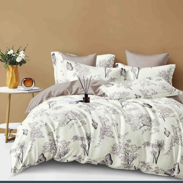 Lenjerie de Pat din Bumbac Finet cu Elastic – 6 Piese | Confort si Eleganta | COD 0165-J