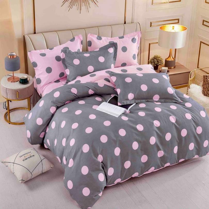 Lenjerie de Pat din Bumbac Finet cu Elastic – 6 Piese | Confort si Eleganta | COD 1285-J