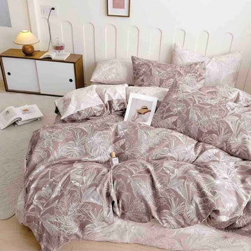 Lenjerie de Pat din Bumbac Finet cu Elastic – 6 Piese | Confort si Eleganta | COD 1290-J