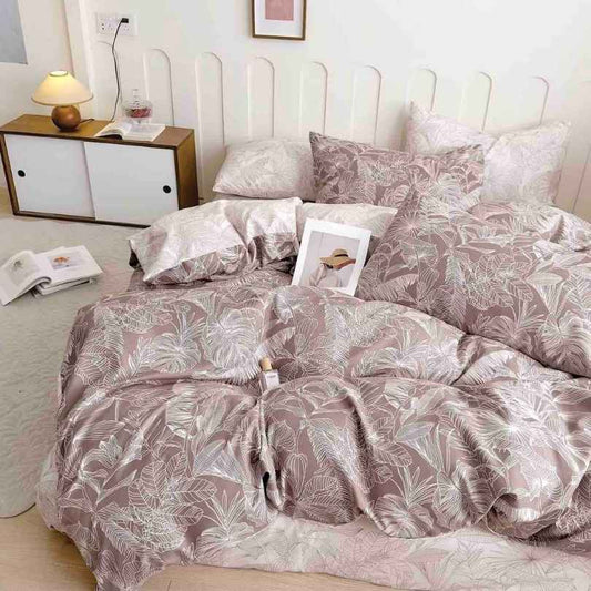 Lenjerie de Pat din Bumbac Finet cu Elastic – 6 Piese | Confort si Eleganta | COD 1290-J