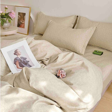 Lenjerie de Pat din Bumbac Finet cu Elastic – 6 Piese | Confort si Eleganta | COD 1294-J