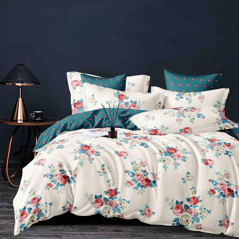 Lenjerie de Pat din Bumbac Finet cu Elastic – 6 Piese | Confort si Eleganta | COD 1311-J