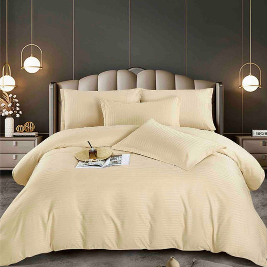 Lenjerie de pat Damasc cu elastic – 6 piese | Eleganta si Fixare Perfecta | COD 0577-J