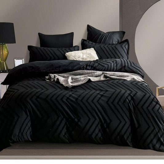 Lenjerie de pat Jacquard 6 piese – Eleganta si rafinament pentru dormitor | COD 0101-SEP