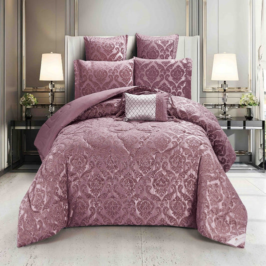 Lenjerie de pat Jacquard 7 piese - confort și eleganta în dormitorul tau | COD 0837-J