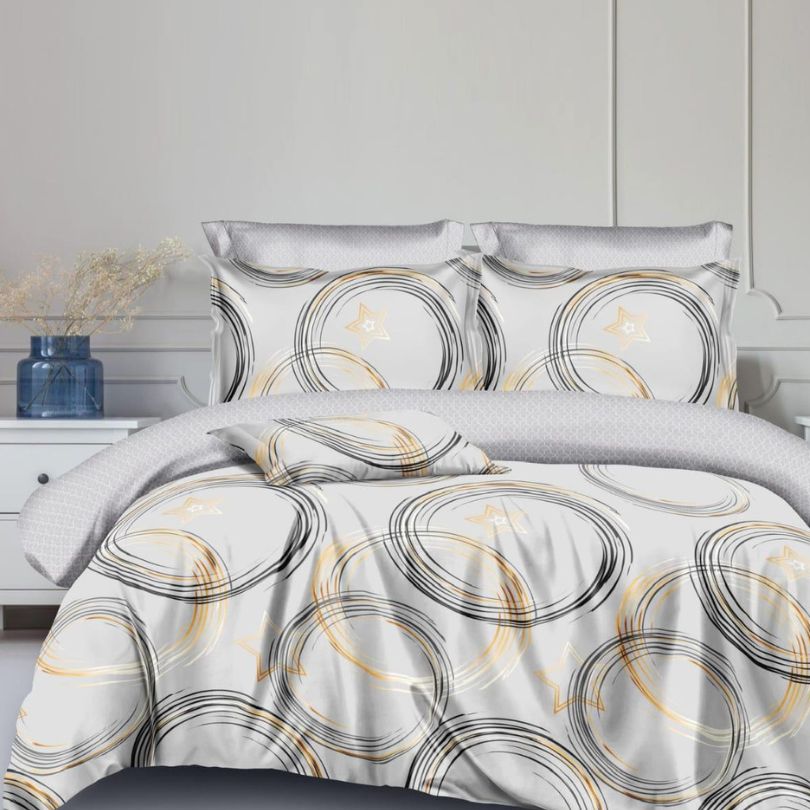 Lenjerie de pat bumbac finet – 6 piese | Eleganta si Confort la Tine Acasa | COD 0049 - CF