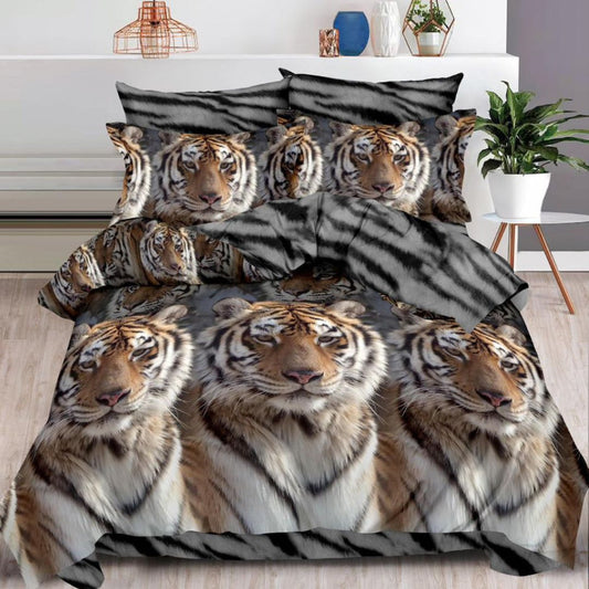 Lenjerie de pat bumbac finet cu elastic – 6 piese: Confort si stil pentru un somn odihnitor  | COD 0468-S