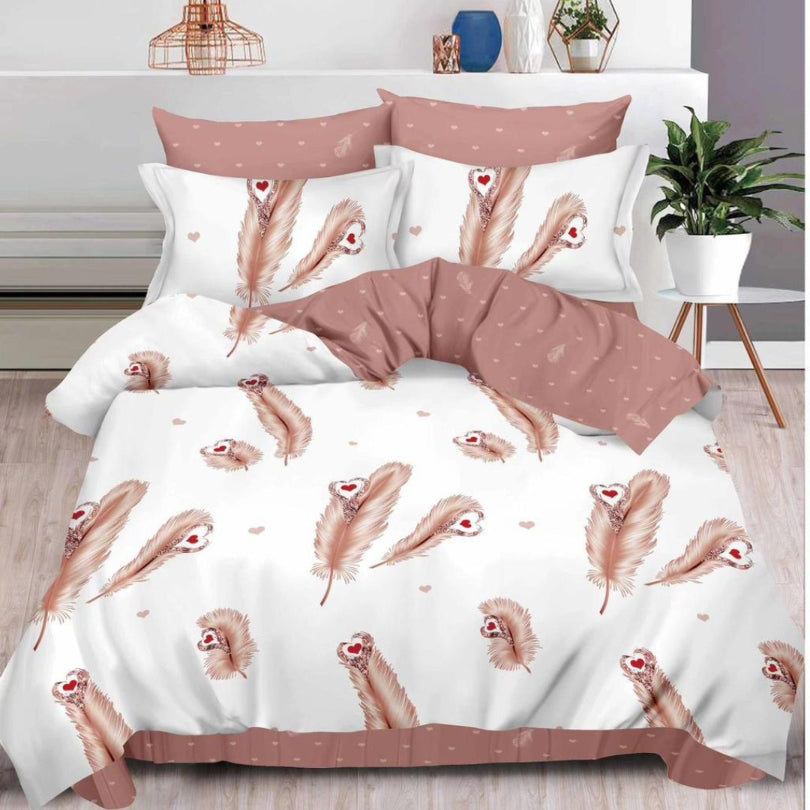 Lenjerie de pat bumbac finet cu elastic – 6 piese: Confort si stil pentru un somn odihnitor  | COD 0482-S