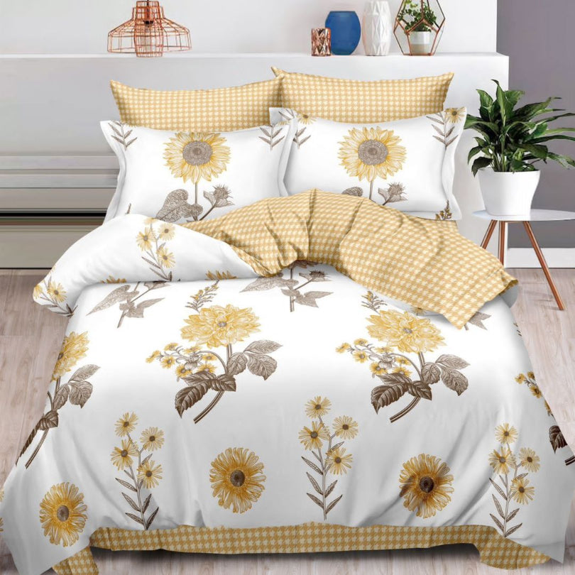 Lenjerie de pat bumbac finet cu elastic – 6 piese: Confort si stil pentru un somn odihnitor  | COD 0492-S