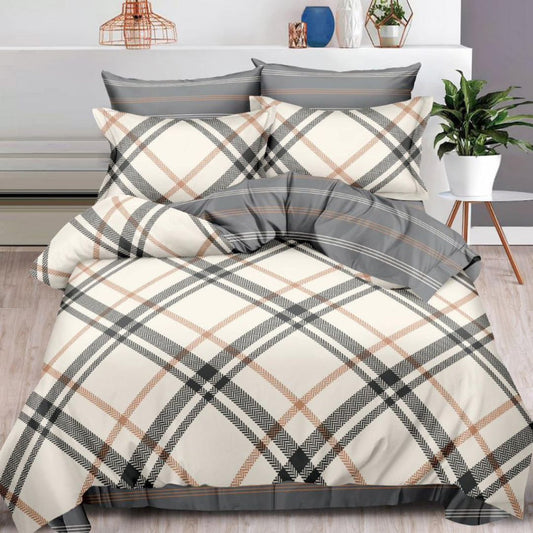 Lenjerie de pat bumbac finet cu elastic – 6 piese: Confort si stil pentru un somn odihnitor  | COD 0494-S