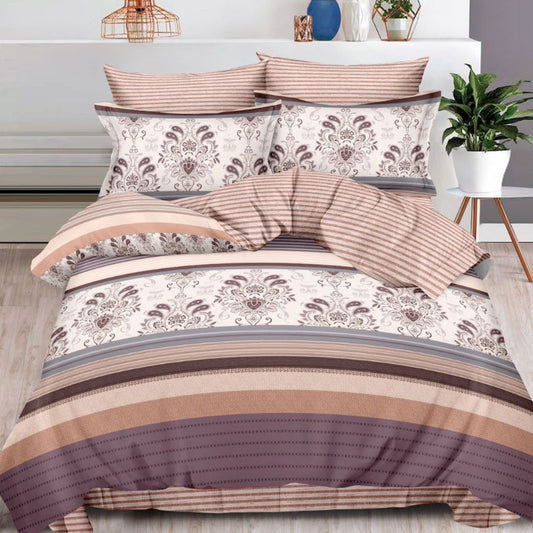 Lenjerie de pat bumbac finet cu elastic – 6 piese: Confort si stil pentru un somn odihnitor  | COD 0516-S