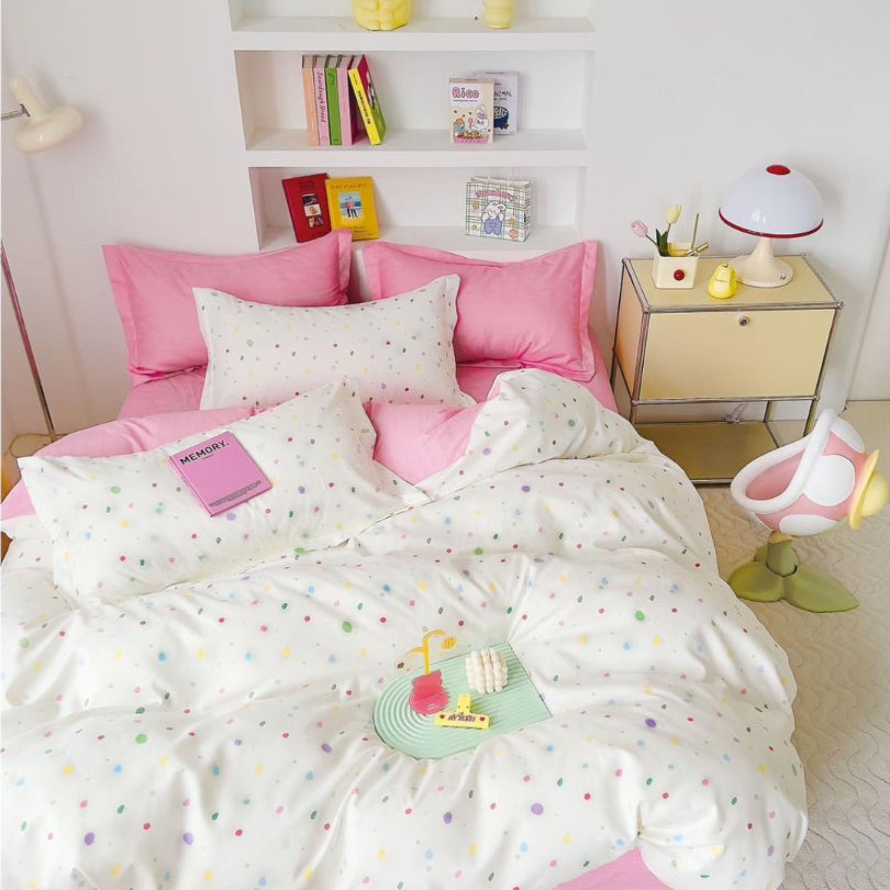 Lenjerie de pat bumbac finet cu elastic – 6 piese: Confort si stil pentru un somn odihnitor  | COD 0541-S