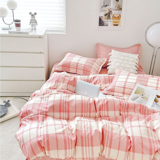 Lenjerie de pat bumbac finet cu elastic – 6 piese: Confort si stil pentru un somn odihnitor  | COD 0545-S