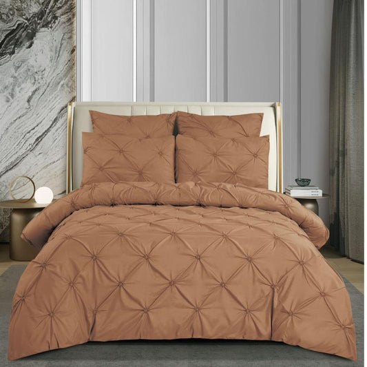 Lenjerie de pat bumbac finet cu elastic si nasturi – 6 piese | Fixare Perfecta si Design Elegant | COD 0888-S