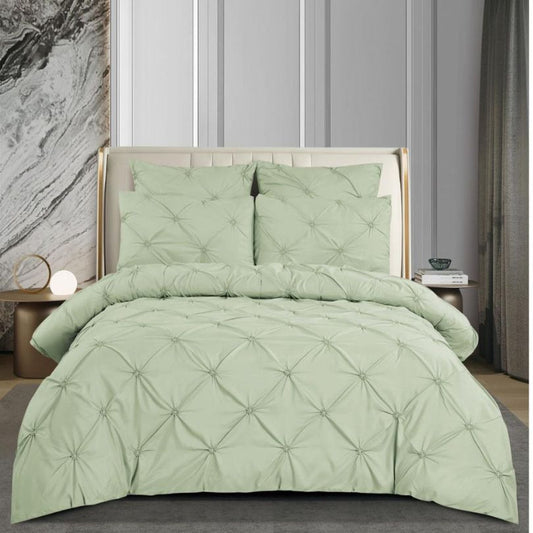 Lenjerie de pat bumbac finet cu elastic si nasturi – 6 piese | Fixare Perfecta si Design Elegant | COD 08883-S