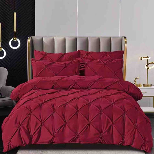 Lenjerie de pat bumbac finet cu elastic si nasturi – 6 piese | Fixare Perfecta si Design Elegant | COD 1664-J