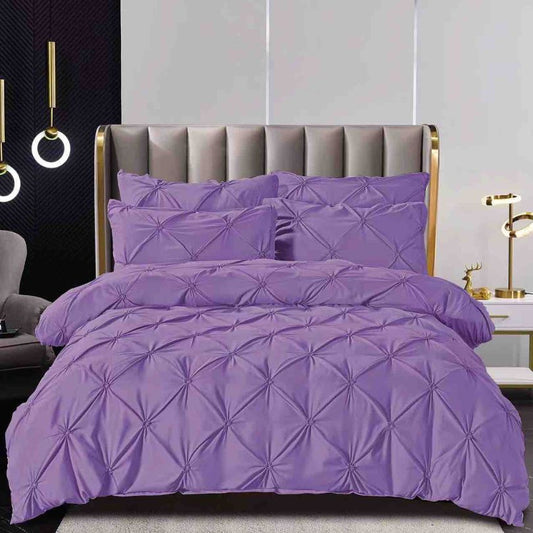 Lenjerie de pat bumbac finet cu elastic si nasturi – 6 piese | Fixare Perfecta si Design Elegant | COD 1670-J