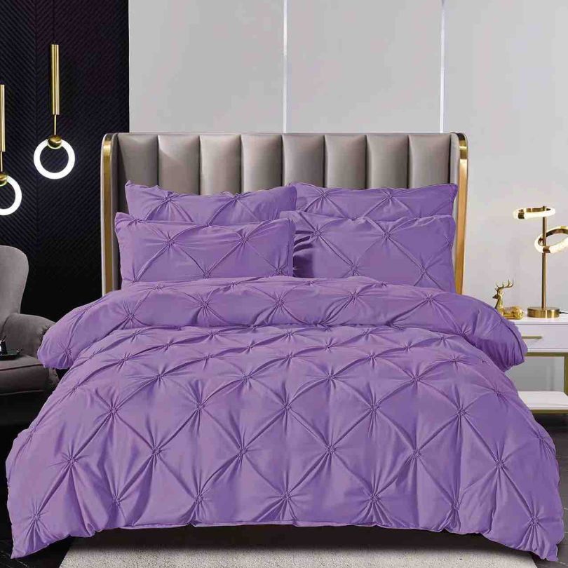 Lenjerie de pat bumbac finet cu elastic si nasturi – 6 piese | Fixare Perfecta si Design Elegant | COD 1670-J