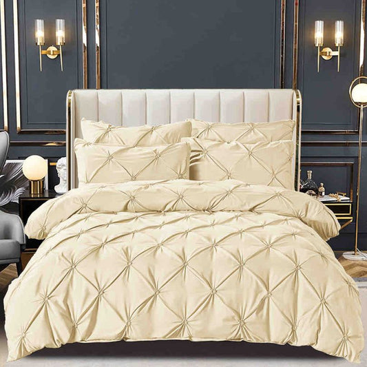 Lenjerie de pat bumbac finet cu elastic si nasturi – 6 piese | Fixare Perfecta si Design Elegant | COD 1672-J