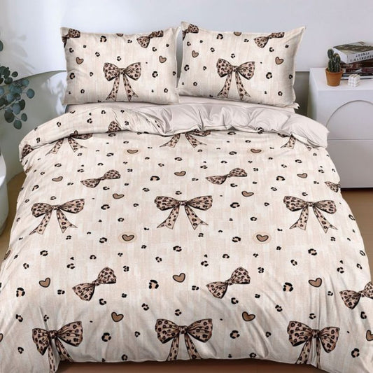 Lenjerie de pat bumbac satinat, 4 piese, ultra fina si eleganta, confort natural | 2716-S