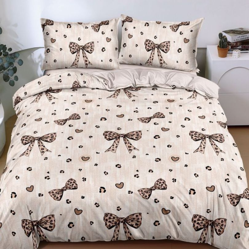 Lenjerie de pat bumbac satinat, 4 piese, ultra fina si eleganta, confort natural | 2716-S