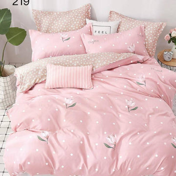 Lenjerie de pat din bumbac finet 6 piese – Model modern si culori vibrante | COD 0016 - CF