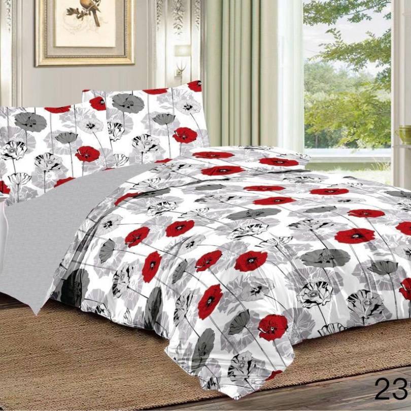 Lenjerie de pat din bumbac finet 6 piese – Model modern si culori vibrante | COD 0017 - CF