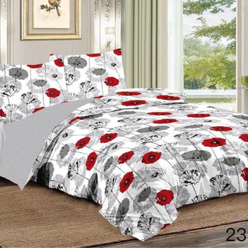 Lenjerie de pat din bumbac finet 6 piese – Model modern si culori vibrante | COD 0017 - CF