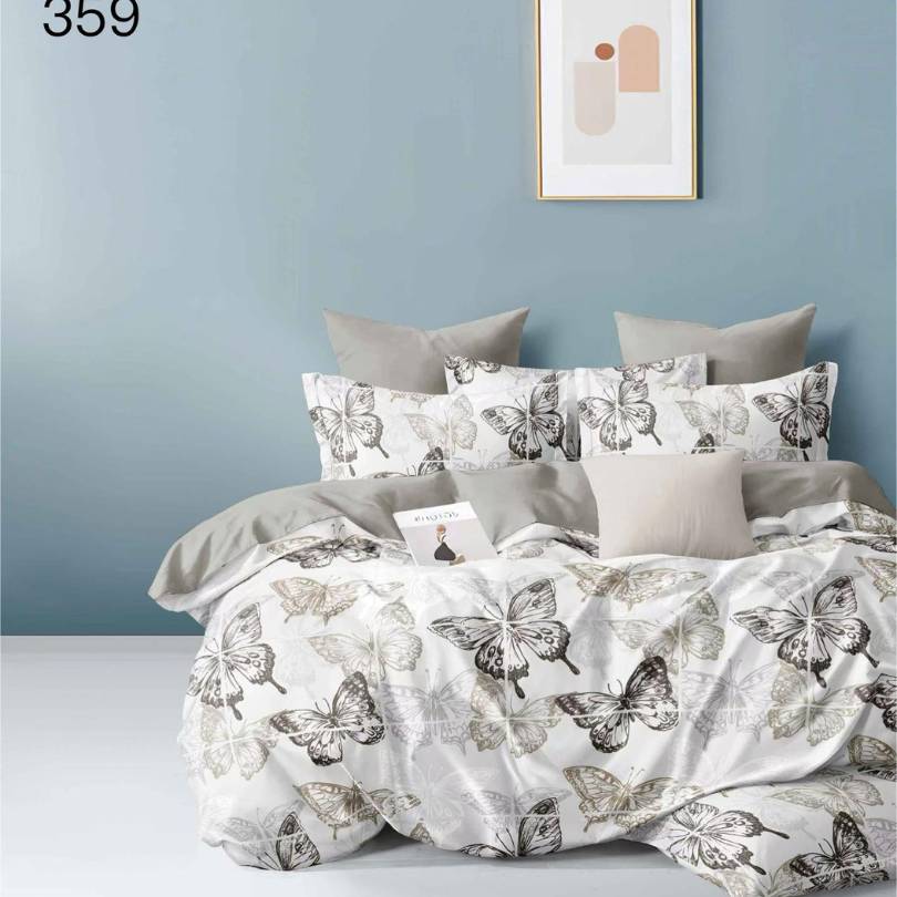 Lenjerie de pat din bumbac finet 6 piese – Model modern si culori vibrante | COD 0019 - CF