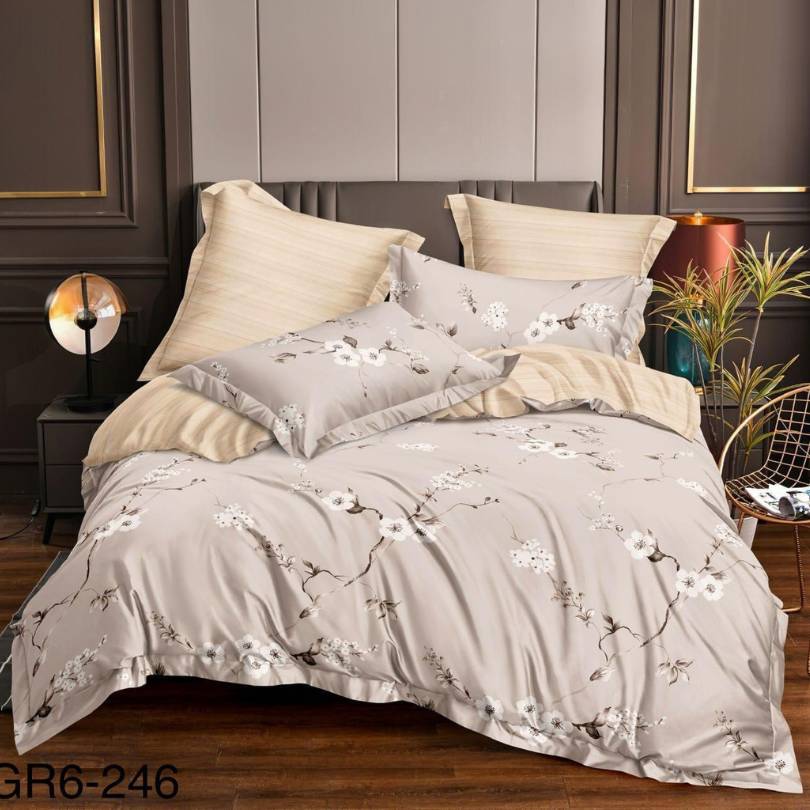 Lenjerie de pat din bumbac finet 6 piese – Model modern si culori vibrante | COD 0023 - CF