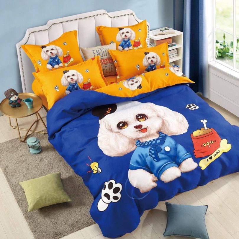 Lenjerie de pat din finet 6 piese, ultra moale, confort si stil pentru dormitor | 2332-J 
