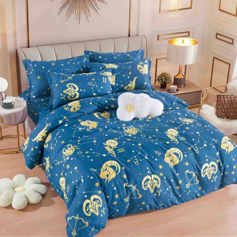 Lenjerie de pat din finet 6 piese, ultra moale, confort si stil pentru dormitorul tau | 2095-J