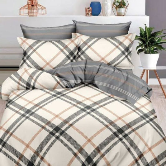 Lenjerie de pat din finet, 6 piese, ultra moale si calduroasa, set complet pentru confort | 2915-S