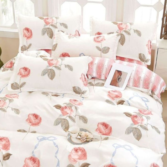 Lenjerie de pat din finet, 6 piese, ultra moale si calduroasa, set complet pentru confort | 2921-S