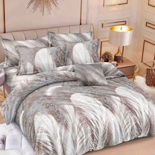 Lenjerie de pat din finet, 6 piese, ultra moale si calduroasa, set complet pentru confort | 2925-S