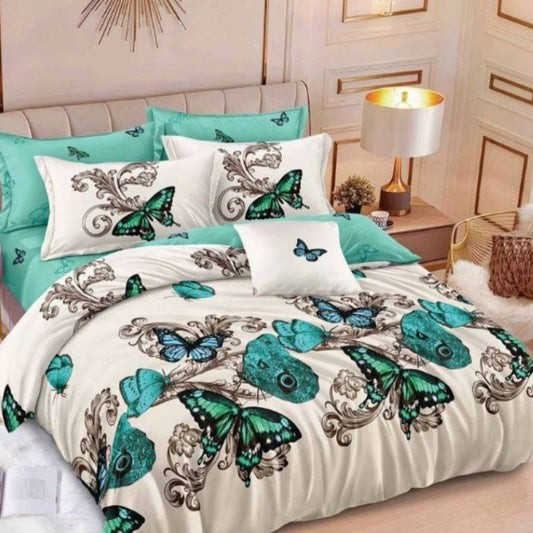 Lenjerie de pat din finet, 6 piese, ultra moale si calduroasa, set complet pentru confort | 2992-S