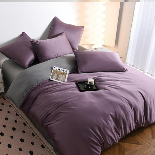Lenjerie de pat din matase, 6 piese, ultra fina si eleganta, lux și rafinament | 2788-S 