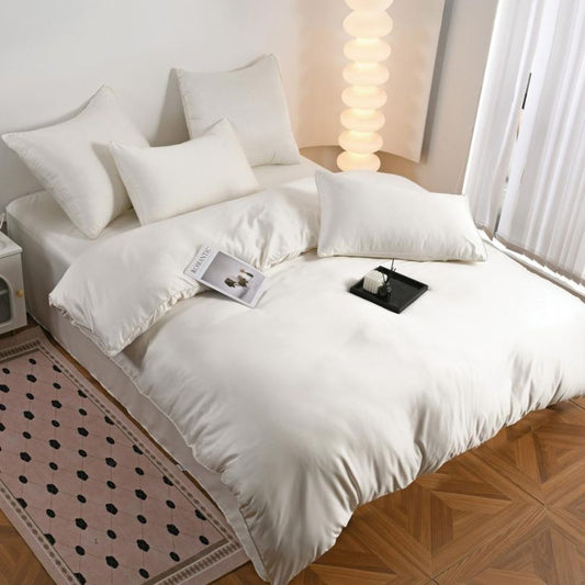 Lenjerie de pat din matase, 6 piese, ultra fina si eleganta, lux și rafinament | 2789-S 