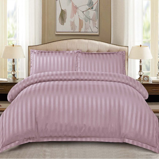 Lenjerie de pat dublu, Damasc Finetat, cu ELASTIC, 4 piese, 100% bumbac | 0193-PV