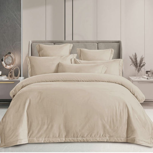 Lenjerie de pat dublu, Finet Fin, cu ELASTIC, 4 piese, 100% bumbac | 0168-PV