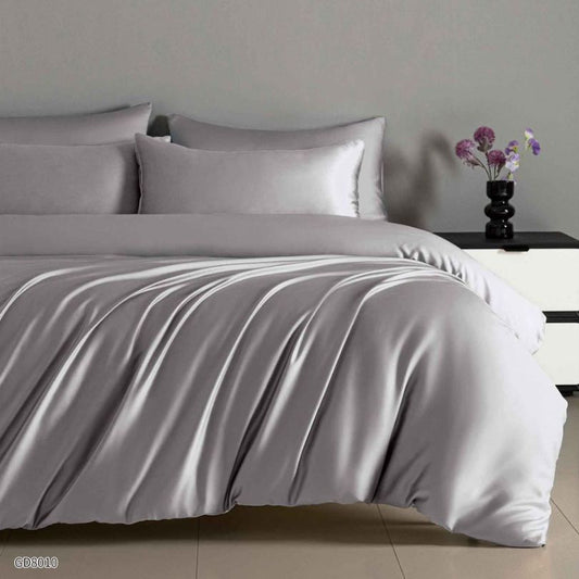 Lenjerie de pat dublu, Satin Extra Fin, cu elastic, 4 piese, 100% bumbac | 0452-PV