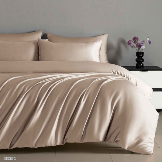 Lenjerie de pat dublu, Satin Extra Fin, cu elastic, 4 piese, 100% bumbac | 0453-PV